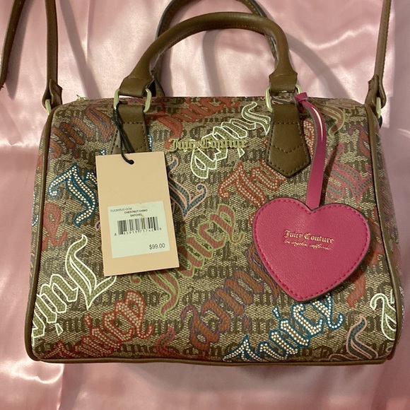 Juicy Couture Brown MailBox-Style Crossbody Heart Purse - Picture 2 of 5